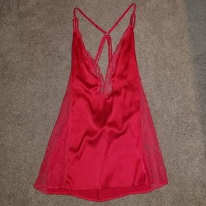 Victoria's Secret Red Lace Chemise